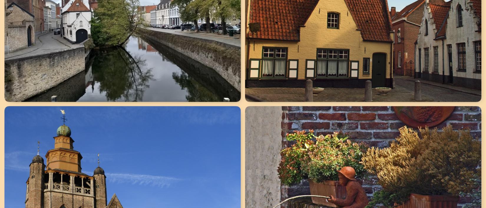Fotocollage met beelden van Brugge