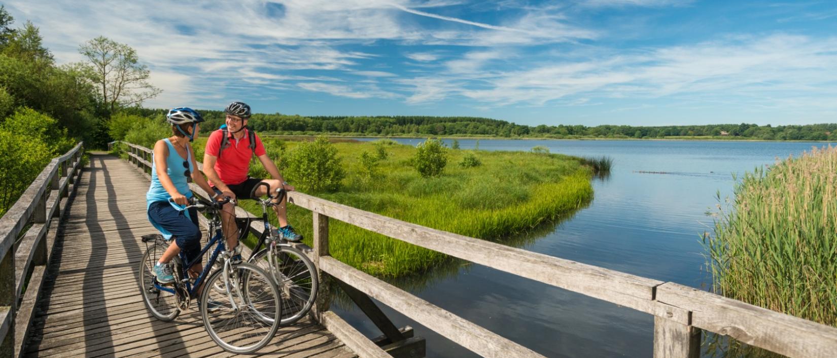 aar beim Radfahren am Dreifelder Weiher