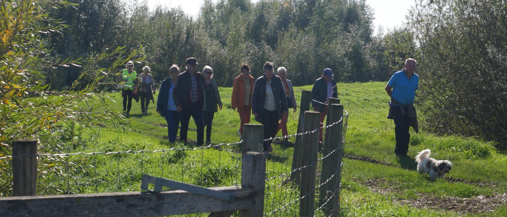 wandelen door eigen gemeente