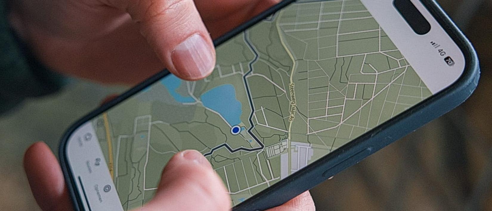 GPX cursus op smartphone