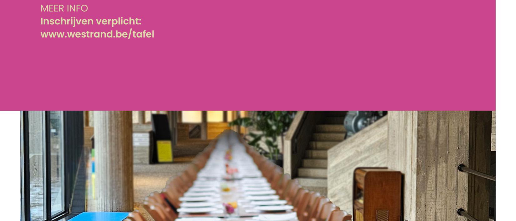 "De Langste Tafel" - Samen eten, samen zijn" - 25/05/'25 14-17u - Westrand te Dilbeek.