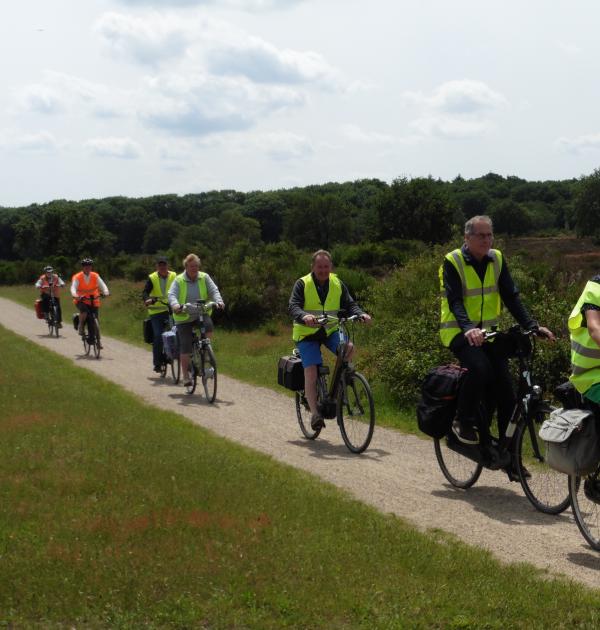 Fietsen door bos en hei