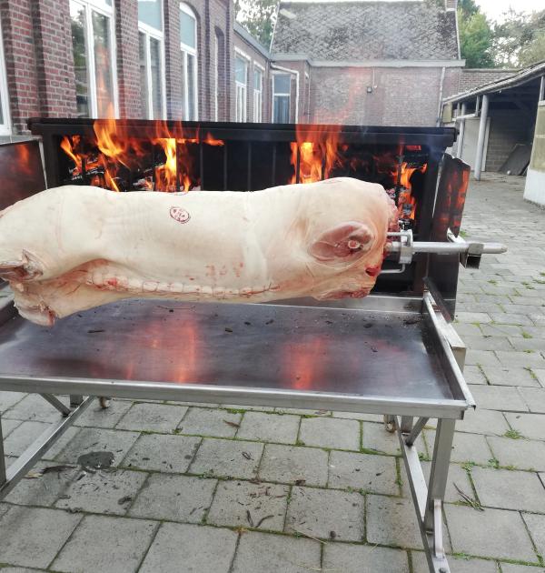 Varken aan het spit
