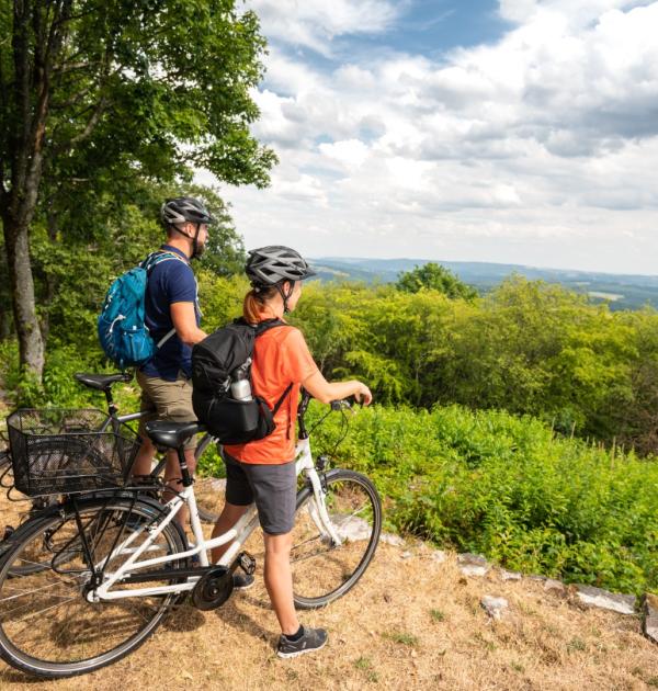 Radfahren am Leiser Jagdhaus im Hunsrück