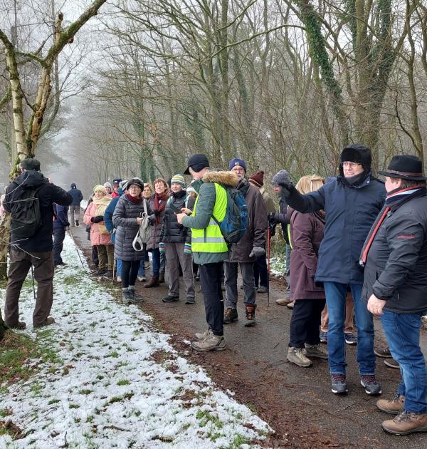 wandelen in de sneeuw