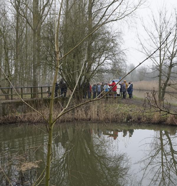 samenvloeiing Moervaart en Zuidlede vormt de Durme