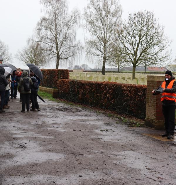 tijdens de wandeling