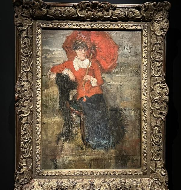 Ensor : De dame met de rode parasol