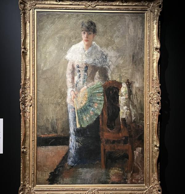 Ensor : De dame met de waaier