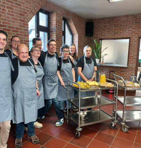 Dit zijn de echte artiesten van de 'high tea'. Alles werd door hen bereid en verzorgd.