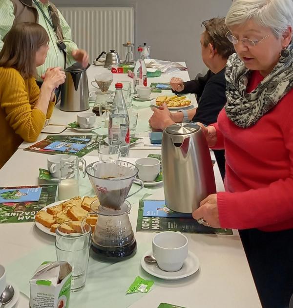 Daarna dronken we een lekker kopje koffie.