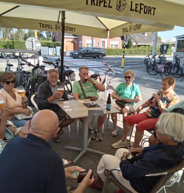 Derde stop een lekkere fris biertje