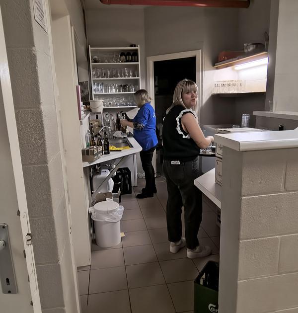 Vrijwilligers aan het werk