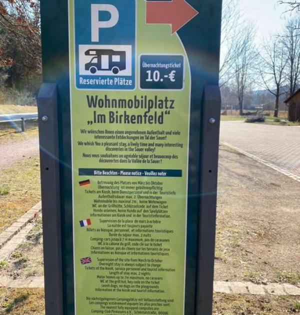 Hoofdfoto Wohnmobilstellplatz  "Im Birkenfeld“