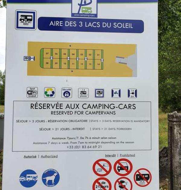 Hoofdfoto Aire Camping-Car-Park de Trept, Les 3 lacs du soleil