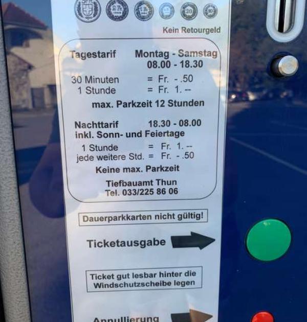 Hoofdfoto Parkplatz Schadau Seestrasse