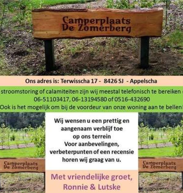 Hoofdfoto Camperplaats De Zomerberg